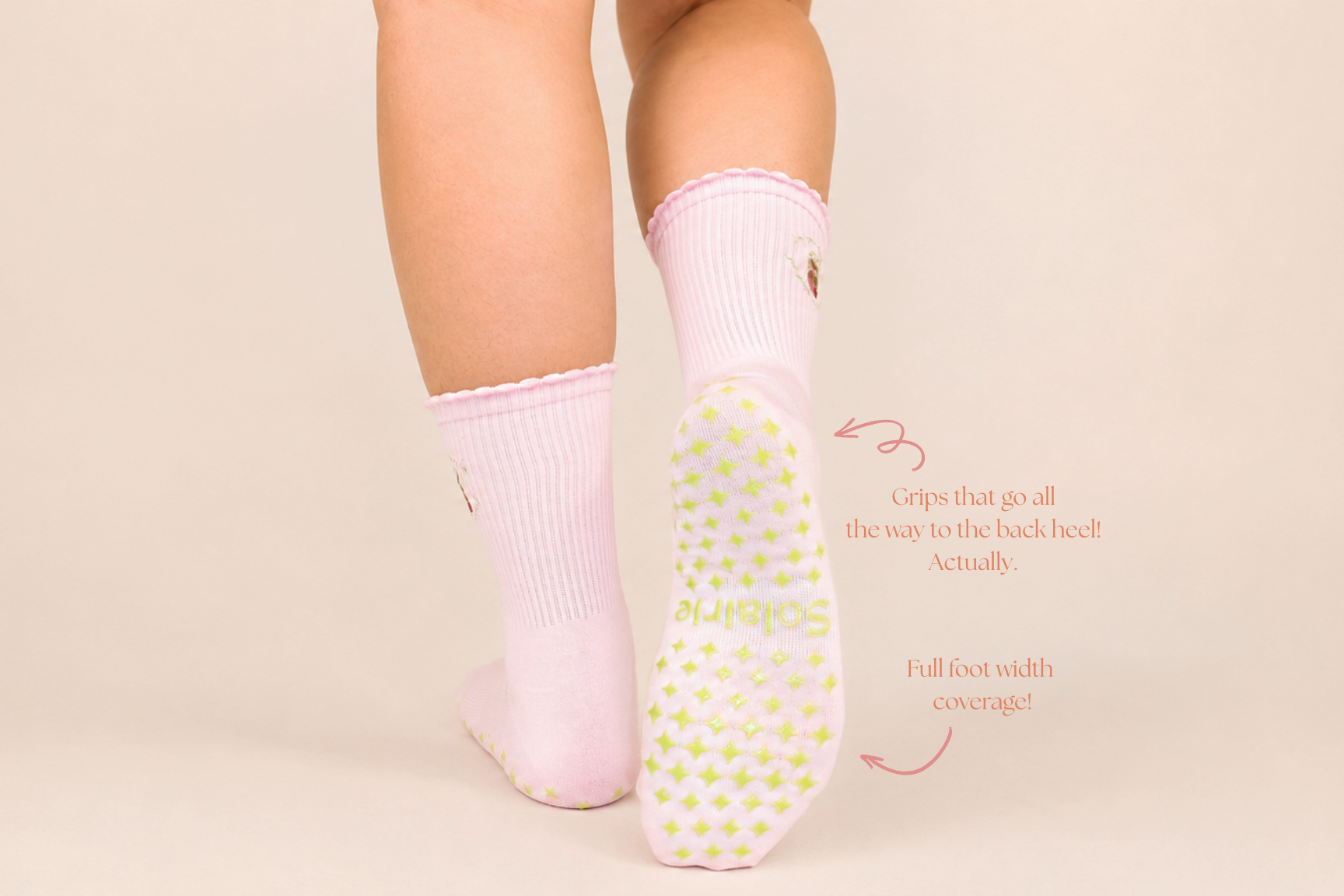 'matcha date' crew grip socks