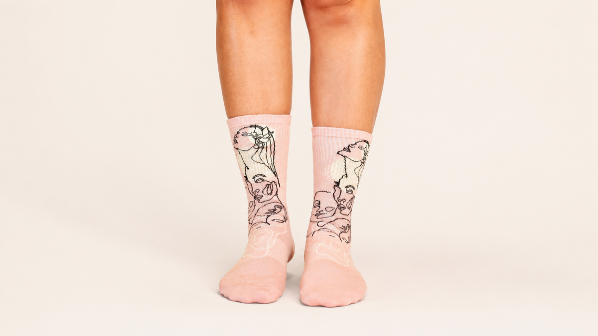 'as one' crew grip socks