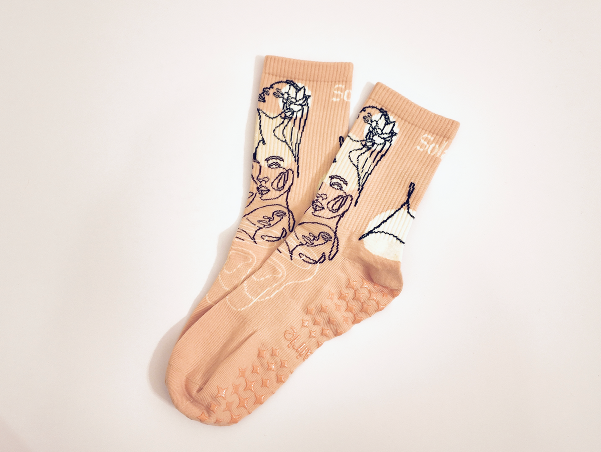 'as one' crew grip socks